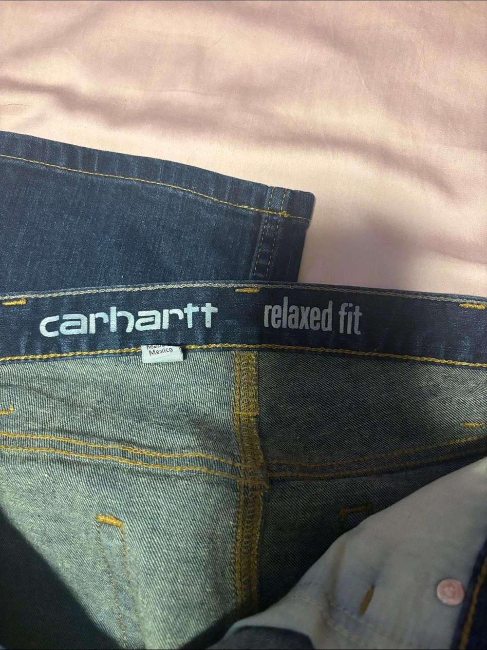 Carhartt Men's Relaxed Fit Jeans in Indigo Blue